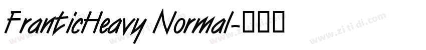 FranticHeavy Normal字体转换